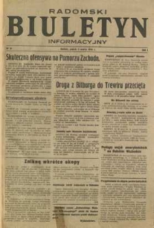 Radomski Biuletyn Informacyjny, 1945, R. 1, nr 21