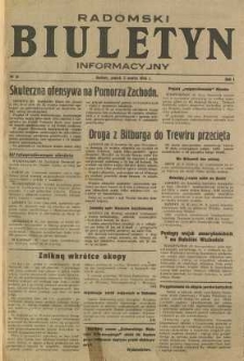 Radomski Biuletyn Informacyjny, 1945, R. 1, nr 21