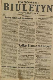 Radomski Biuletyn Informacyjny, 1945, R. 1, nr 22