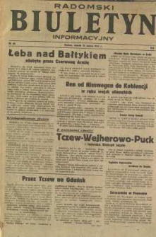 Radomski Biuletyn Informacyjny, 1945, R. 1, nr 30
