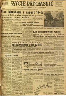 Życie Radomskie, 1947, nr 209