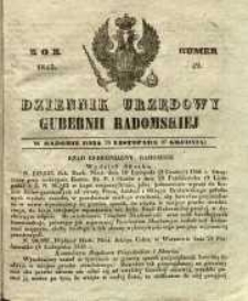 Dziennik Urzędowy Gubernii Radomskiej, 1846, nr 49