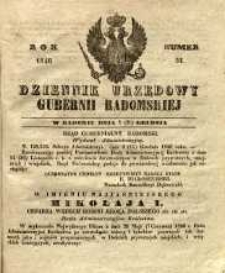 Dziennik Urzędowy Gubernii Radomskiej, 1846, nr 51