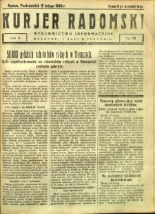 Kurier Radomski, 1940, R. 2, nr 18