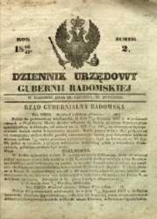 Dziennik Urzędowy Gubernii Radomskiej, 1847, nr 2