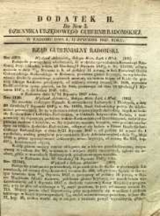Dziennik Urzędowy Gubernii Radomskiej, 1847, nr 3, dod. II