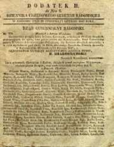 Dziennik Urzędowy Gubernii Radomskiej, 1847, nr 6, dod. II