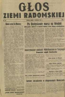 Głos Ziemi Radomskiej, 1945, R. 1, nr 50