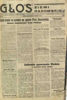 Głos Ziemi Radomskiej, 1945, R. 1, nr 58