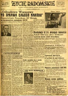 Życie Radomskie, 1947, nr 234