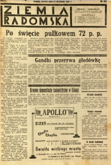 Ziemia Radomska, 1932, R. 5, nr 221