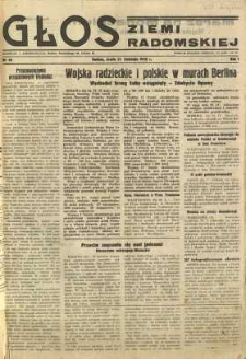 Głos Ziemi Radomskiej, 1945, R. 1, nr 66