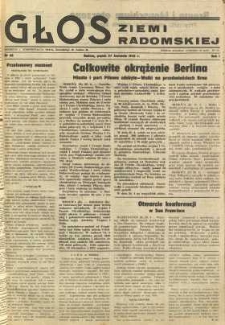 Głos Ziemi Radomskiej, 1945, R. 1, nr 68