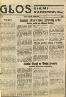 Głos Ziemi Radomskiej, 1945, R. 1, nr 69