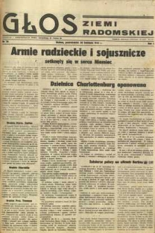 Głos Ziemi Radomskiej, 1945, R. 1, nr 70