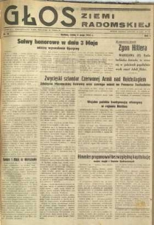 Głos Ziemi Radomskiej, 1945, R. 1, nr 72