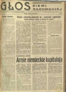 Głos Ziemi Radomskiej, 1945, R. 1, nr 75