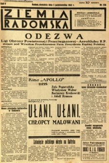 Ziemia Radomska, 1932, R. 5, nr 226