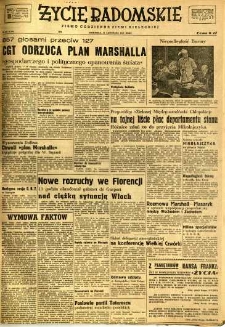 Życie Radomskie, 1947, nr 257