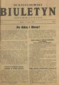 Radomski Biuletyn Informacyjny, 1945, R. 1, nr 4