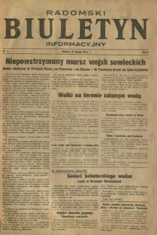 Radomski Biuletyn Informacyjny, 1945, R. 1, nr 11
