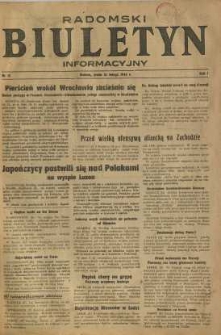 Radomski Biuletyn Informacyjny, 1945, R. 1, nr 13