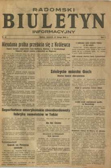 Radomski Biuletyn Informacyjny, 1945, R. 1, nr 14