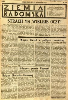 Ziemia Radomska, 1932, R. 5, nr 233