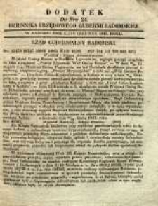 Dziennik Urzędowy Gubernii Radomskiej, 1847, nr 24, dod.