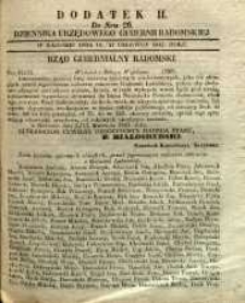 Dziennik Urzędowy Gubernii Radomskiej, 1847, nr 26, dod. II