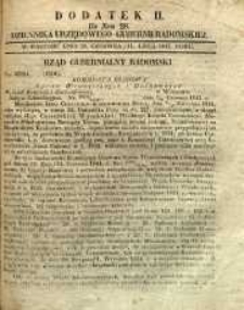 Dziennik Urzędowy Gubernii Radomskiej, 1847, nr 28, dod. II