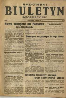 Radomski Biuletyn Informacyjny, 1945, R. 1, nr 28