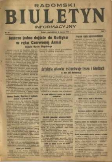 Radomski Biuletyn Informacyjny, 1945, R. 1, nr 29