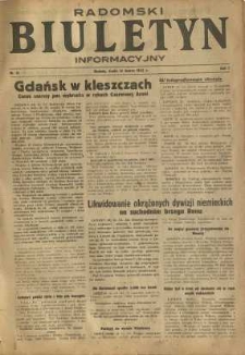 Radomski Biuletyn Informacyjny, 1945, R. 1, nr 31