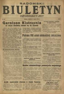 Radomski Biuletyn Informacyjny, 1945, R. 1, nr 32