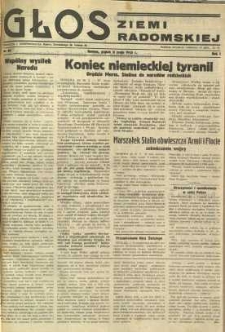 Głos Ziemi Radomskiej, 1945, R. 1, nr 80