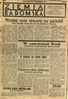Ziemia Radomska, 1932, R. 5, nr 236