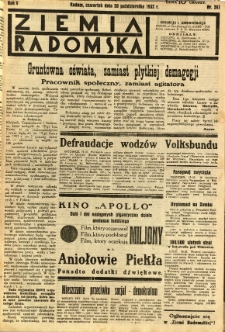 Ziemia Radomska, 1932, R. 5, nr 241