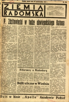 Ziemia Radomska, 1932, R. 5, nr 243