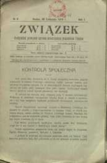 Związek. Dwutygodnik poświęcony sprawom stowarzyszenia pracownik&oacute;w Polak&oacute;w, 1919, R. 1, nr 8