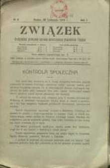 Związek. Dwutygodnik poświęcony sprawom stowarzyszenia pracowników Polaków, 1919, R. 1, nr 8