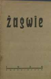 Żagwie. Miesięcznik literacki, 1938, R. 1, nr 1