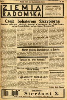 Ziemia Radomska, 1932, R. 5, nr 248