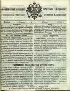 Dziennik Urzędowy Gubernii Radomskiej, 1866, nr 7