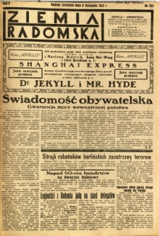 Ziemia Radomska, 1932, R. 5, nr 255