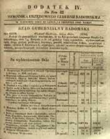 Dziennik Urzędowy Gubernii Radomskiej, 1848, nr 32, dod. IV