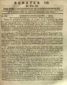 Dziennik Urzędowy Gubernii Radomskiej, 1848, nr 32, dod. VII