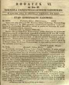 Dziennik Urzędowy Gubernii Radomskiej, 1848, nr 36, dod. VI