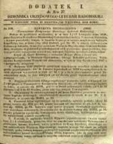 Dziennik Urzędowy Gubernii Radomskiej, 1848, nr 37, dod. I