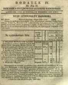 Dziennik Urzędowy Gubernii Radomskiej, 1848, nr 37, dod. IV